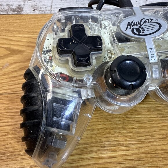 MadCatz Micro Clear Wired Controller for Sony PlayStation 2, PS2 - Picture 4 of 7
